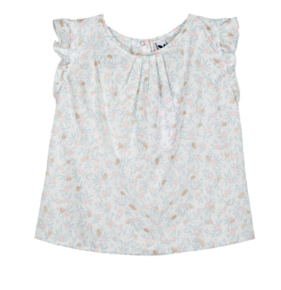 3Pommes Girls Poetic Garden Floral Tunic Blouse | HONEYPIEKIDS | Kids Boutique Clothing