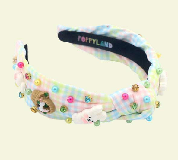  Poppyland Headband - Hop Hop Hooray Headband | HONEYPIEKIDS.COM | Easter Headband For Kids