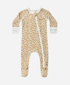 Quincy Mae Baby Bamboo Cheetah Print Zip Up Footed Pajamas | HONEYPIEKIDS | Kids Boutique Clothing