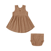 Quincy Mae Baby Girls DOTS Ribbed Tank Dress and Bloomer | HONEYPIEKIDS 
