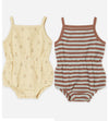 HONEYPIEKIDS | Quincy Mae Baby Girls Waffle Cinch Romper - 2 Color Choices
