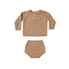 Quincy Mae Baby & Toddler Mira Heathered Apricot Knit SET | HONEYPIEKIDS | Kids Boutique Clothing
