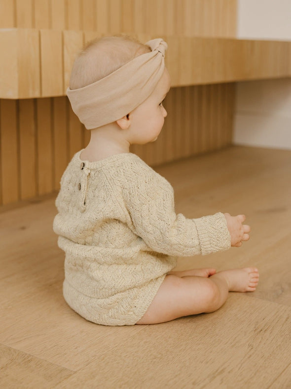 Quincy Mae Baby & Toddler Mira Heathered Yellow Knit SET | HONEYPIEKIDS | Kids Boutique Clothing