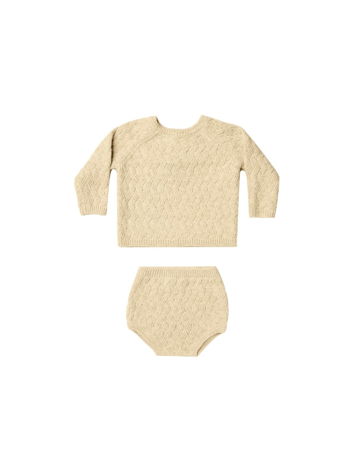 Quincy Mae Baby & Toddler Mira Heathered Yellow Knit SET | HONEYPIEKIDS 