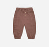 Quincy Mae Baby & Toddler Organic Luca Pants In Pecan | HONEYPIEKIDS | Kids Boutique Clothing