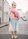Lola and The Boys Girls Rainbow Faux Fur Zip Up Jacket | HONEYPIEKIDS | Kids Boutique Clothing