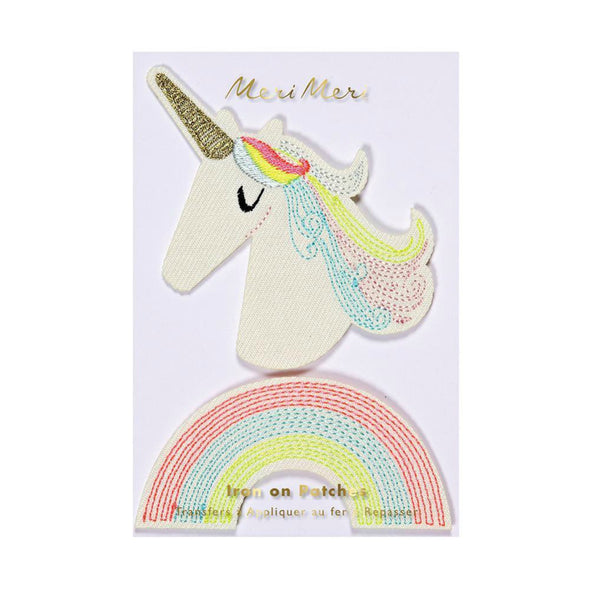 Meri Meri Unicorn & Rainbow Patches | HONEYPIEKIDS | Kids Boutique Clothing
