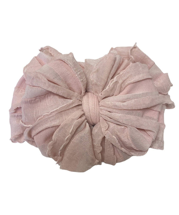 HONEYPIEKIDS | Rockin Royalty Baby Girl Paris Pink Ruffled Headband