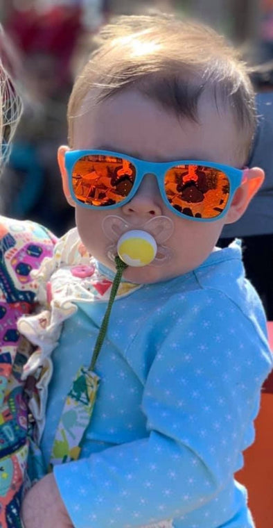 Roshambo Kids Polarized Sunglasses | Mirrored in ZACK MORRIS Blue | Baby & Toddler | HONEYPIEKIDS