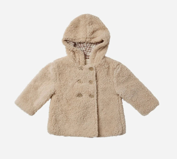 Rylee + Cru Baby to Toddler Girls Putty Shearling Coat | HONEYPIEKIDS | Kids Boutique Clothing