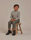 Rylee + Cru Baby to Youth Boys Marine Gingham Mason L/S Shirt | HONEYPIEKIDS | Kids Boutique Clothing