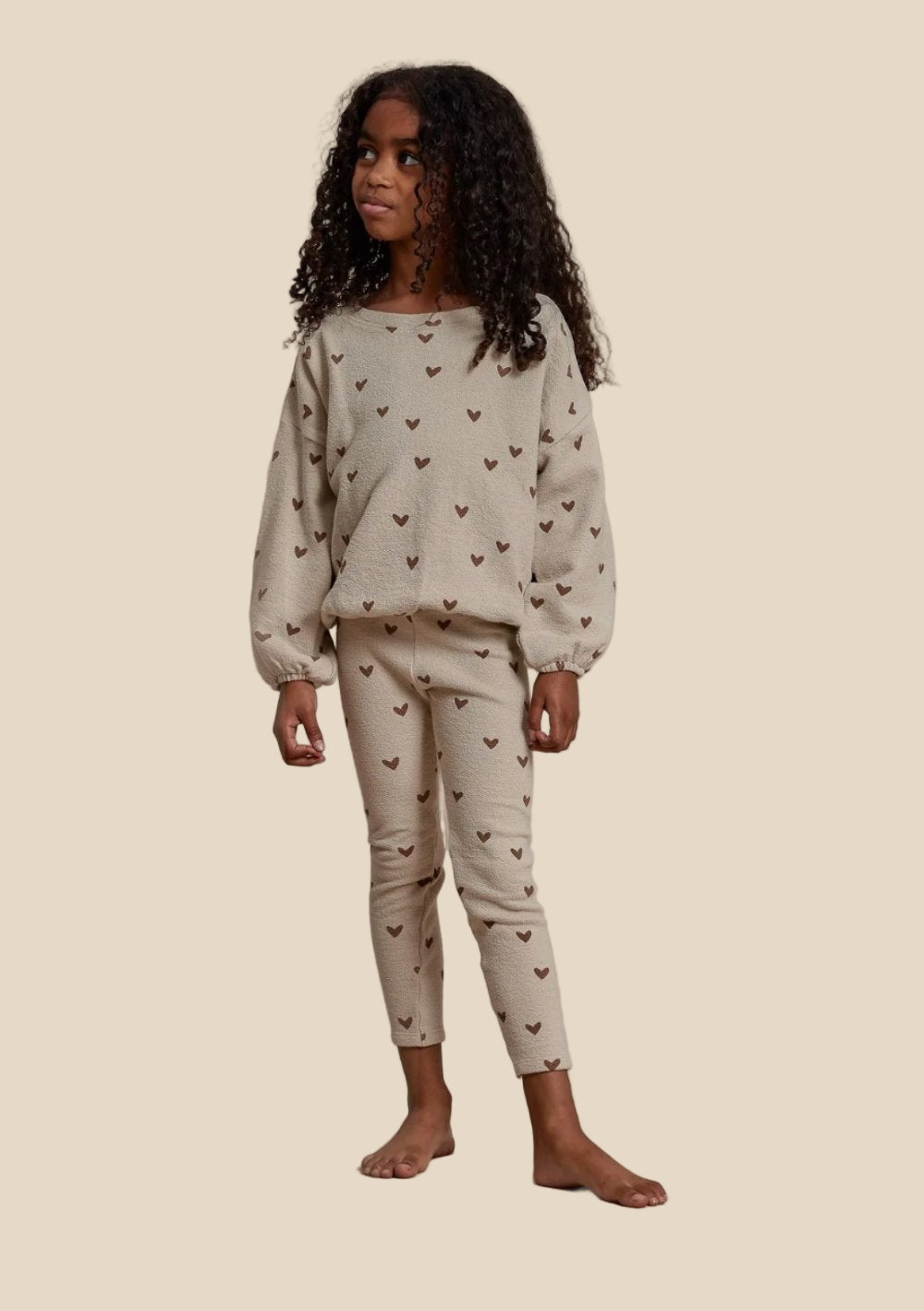 Rylee + Cru Hearts Slouchy Pullover and Knit Leggings | HONEYPIEKIDS 