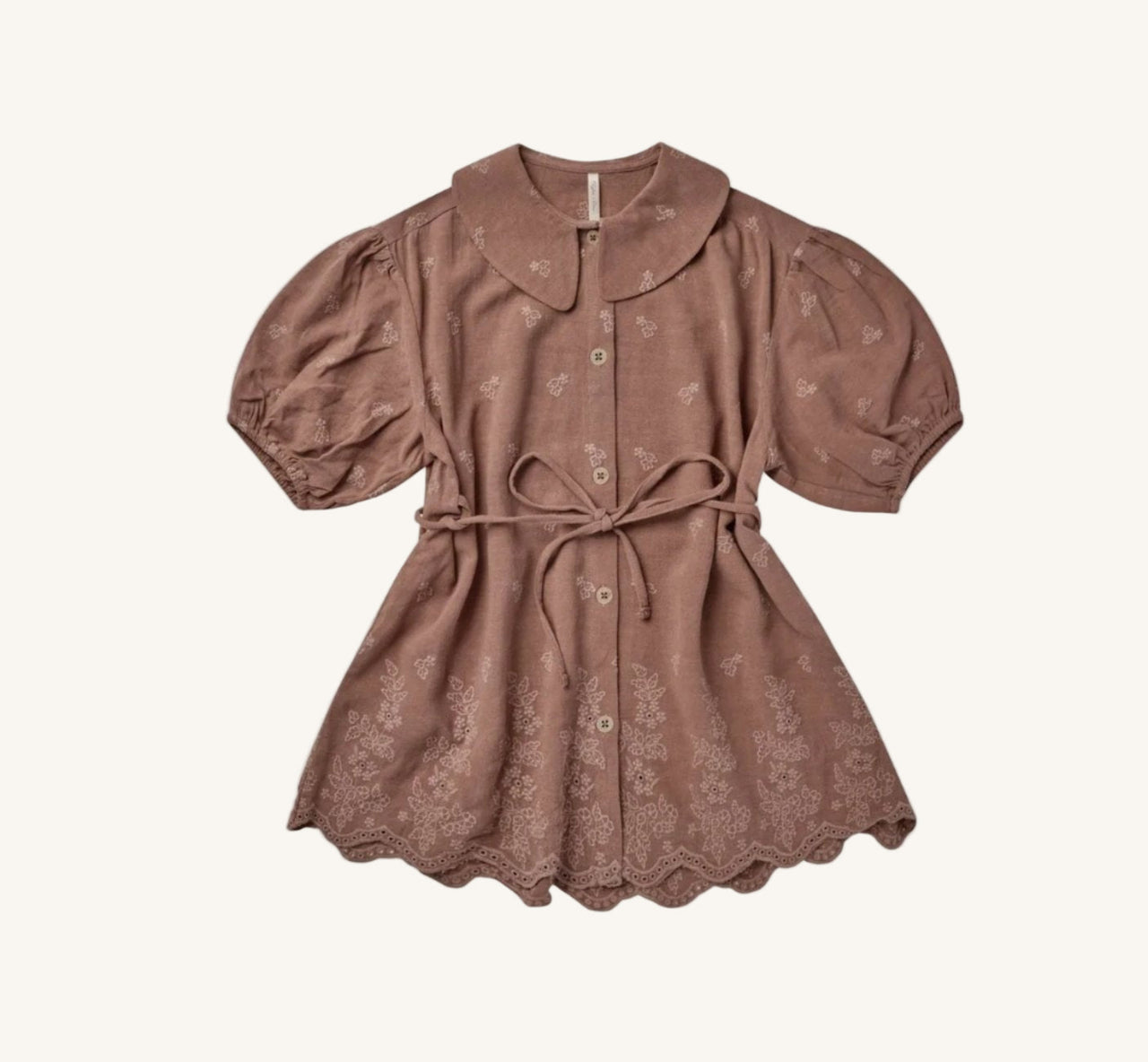 Rylee + Cru Girls Olive Grapevine Embroidery Dress | HONEYPIEKIDS 