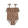 Rylee + Cru Baby to Youth Girls Ruffle Giraffe Spots One Piece Swimsuit | HONEYPIEKIDS | Kids Boutique Clothing