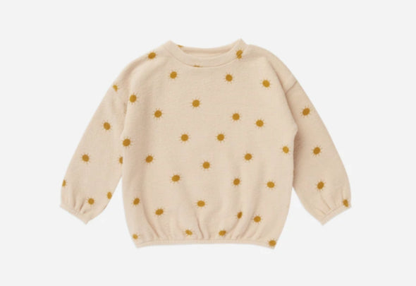 Rylee + Cru Baby to Youth Sun Pattern Slouchy Pullover | HONEYPIEKIDS | Kids Boutique Clothing