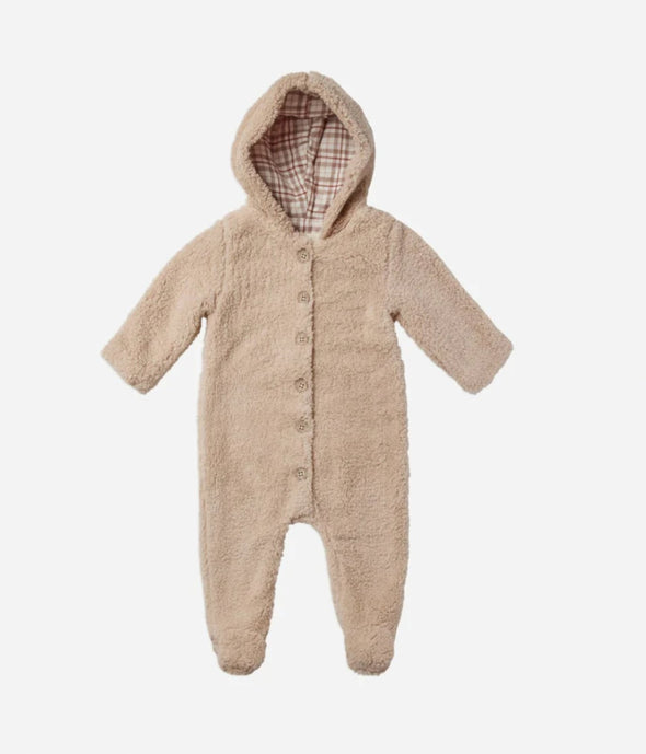 Rylee + Cru Baby Unisex Putty Shearling Bear Suit | HONEYPIEKIDS | Kids Boutique Clothing