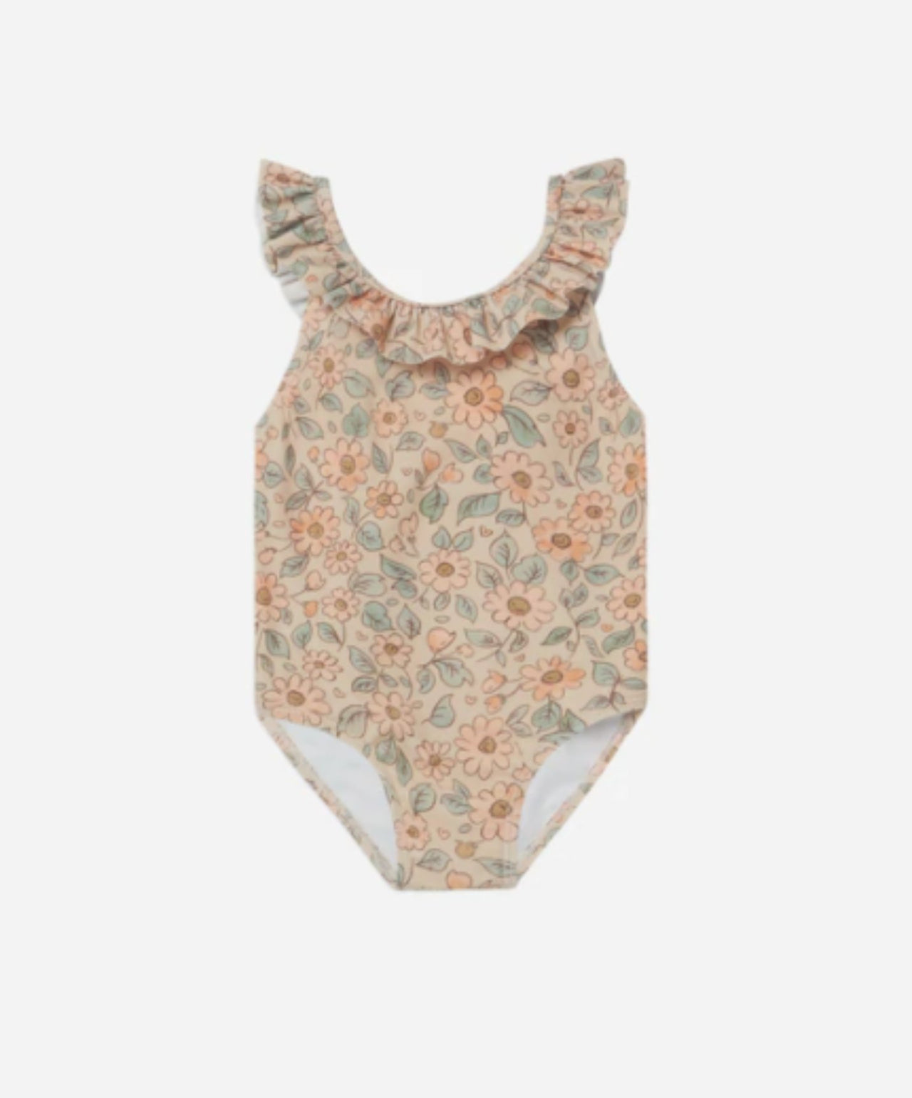 Rylee + Cru Swim Baby to Youth Girls Arielle Blush Floral One Piece Swimsuit | HONEYPIEKIDS 