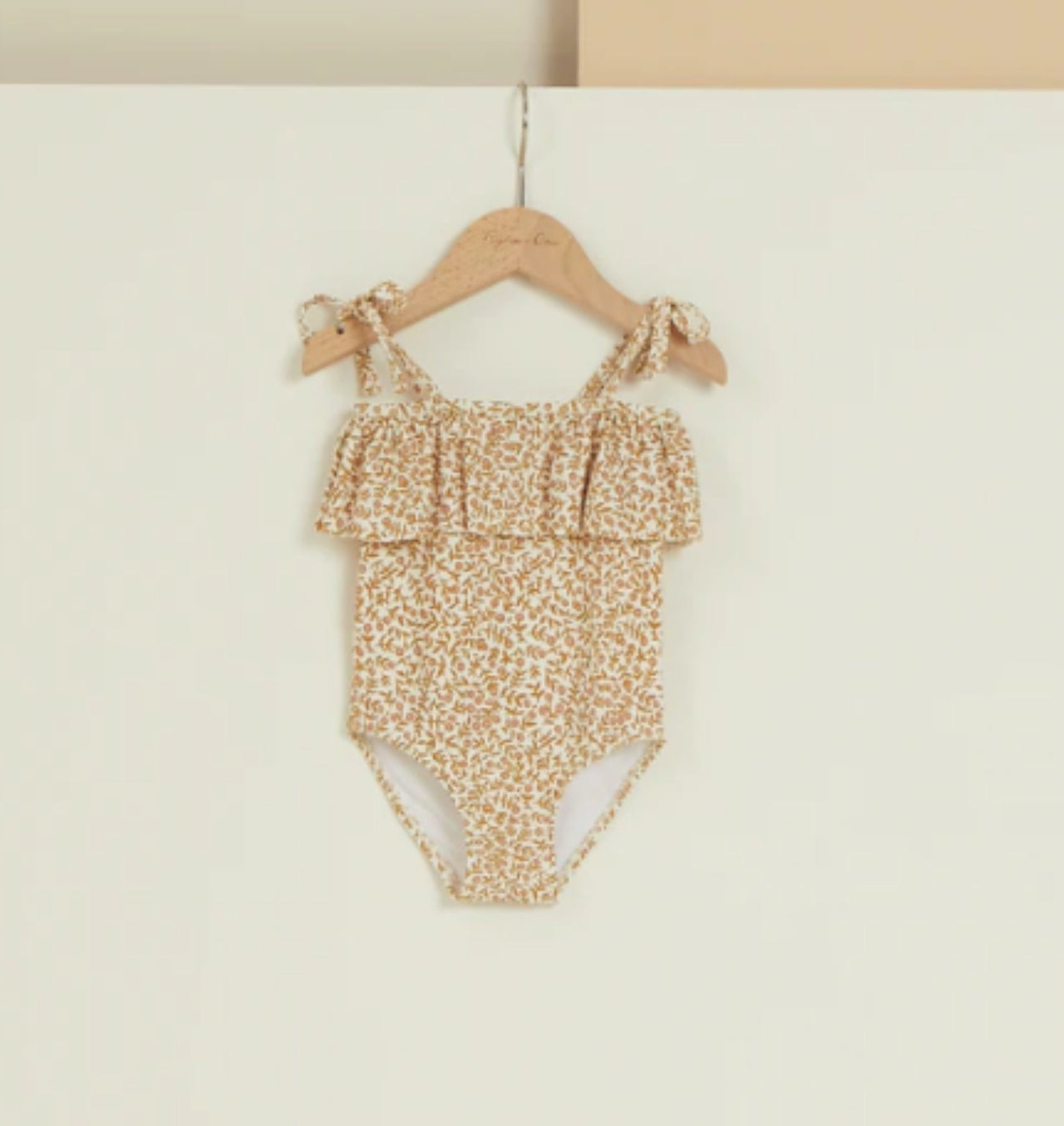 Rylee + Cru Swim Baby to Youth Girls Ruffle Marigold One Piece Swimsuit | HONEYPIEKIDS 