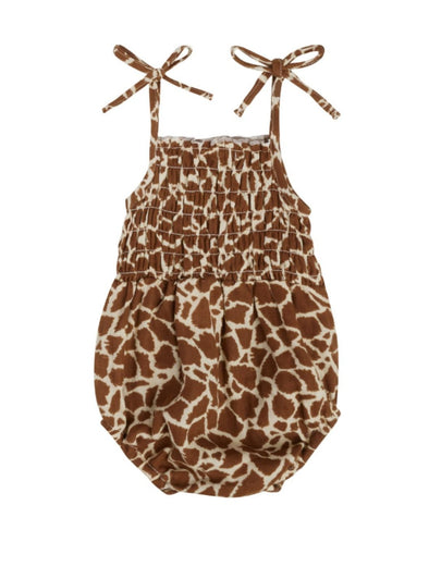 Rylee + Cru Girls Baby & Toddler Giraffe Spots KAIA Romper | HONEYPIEKIDS | Kids Boutique Clothing