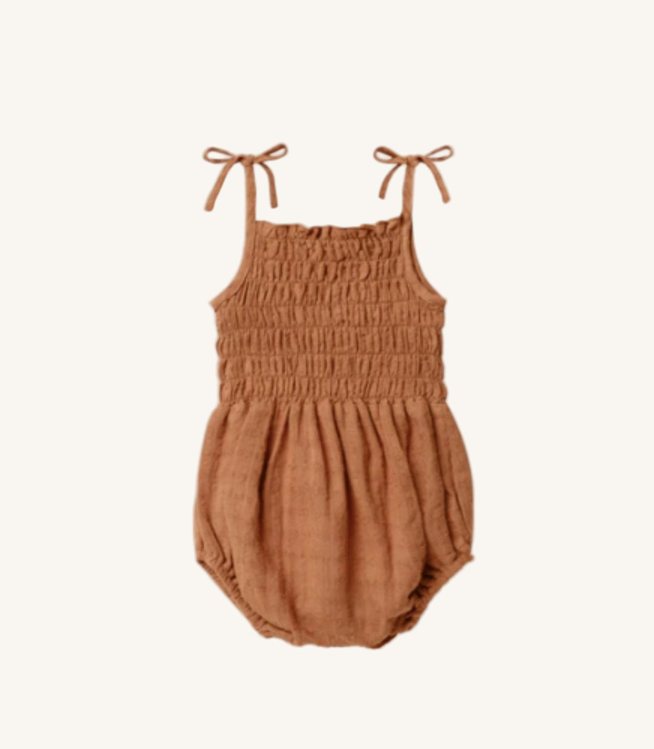 Rylee + Cru Girls Baby & Toddler Terracotta KAIA Romper | HONEYPIEKIDS 