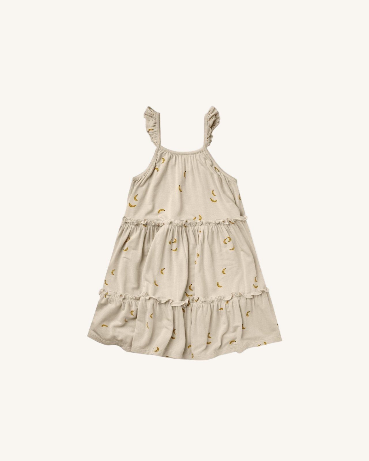 Rylee + Cru Girls Banana Tiered Mini Dress | HONEYPIEKIDS 
