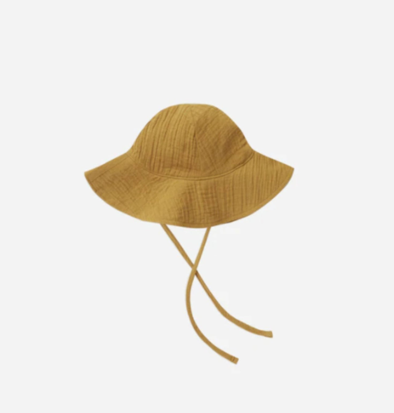 Rylee + Cru Baby & Toddler Girls Floppy Sun Hat In Gold | HONEYPIEKIDS 