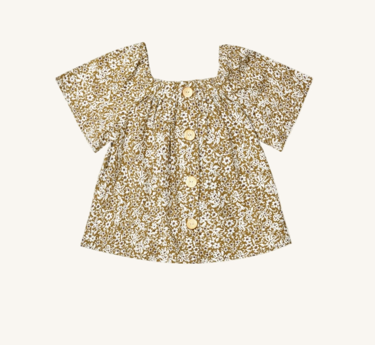 Rylee + Cru Girls Golden Ditsy Leah Top | HONEYPIEKIDS 