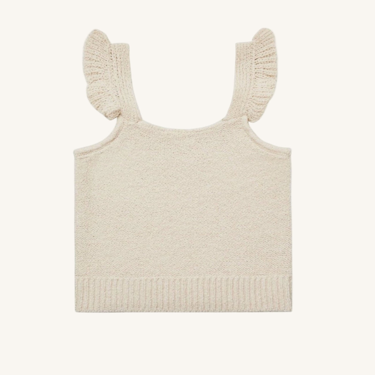 Rylee + Cru Girls Spacedye Oatmeal Knit Tank | HONEYPIEKIDS 