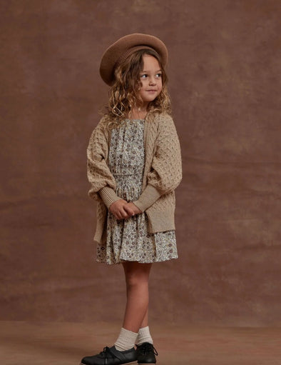 Rylee + Cru Girls Mocha Beret Hat | HONEYPIEKIDS | Kids Boutique Clothing