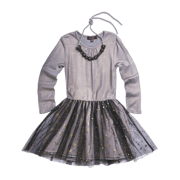 Imoga Collection Samantha Dress in Ash | HONEYPIEKIDS | Kids Boutique Clothing
