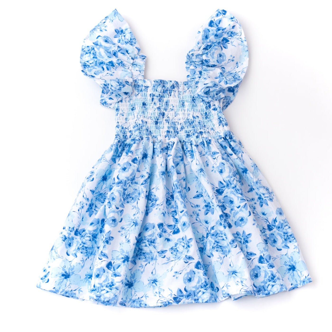 blue dress with roses kids Children's Halloween Birthday Wedding Party Fancy Ball Gown Princess dresses for girls kids rose flowers Asymmetrical Tutu Skirt host piano performance costumes