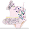 Shade Critters Infant to Youth Girls Organza Sleeve Butterfly Swimsuit & Tutu | HONEYPIEKIDS