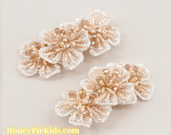 Sienna Likes To Party Girls Luxury Cary's Flower Hair Clip Set | HONEYPIEKIDS | Kids Boutique Clothing