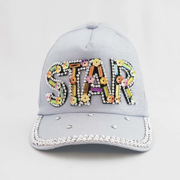 Sienna Likes To Party Girls Blue The I'm a Star Princess Trucker Hat | HONEYPIEKIDS | Kids Boutique Clothing