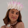 Sienna Likes To Party Girls The Queen Of The Kingdom Crown Garland In Pink Or White | HONEYPIEKIDS | Kids Boutique Clothing