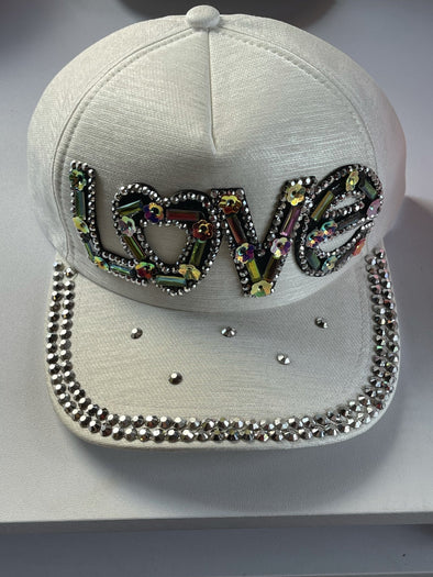 Sienna Likes To Party Girls White The Love Me Princess Trucker Hat | HONEYPIEKIDS | Kids Boutique Clothing