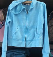 Sparkle By Stoopher Girls Crystal Snow Day Zip Up Hoodie | HONEYPIEKIDS 