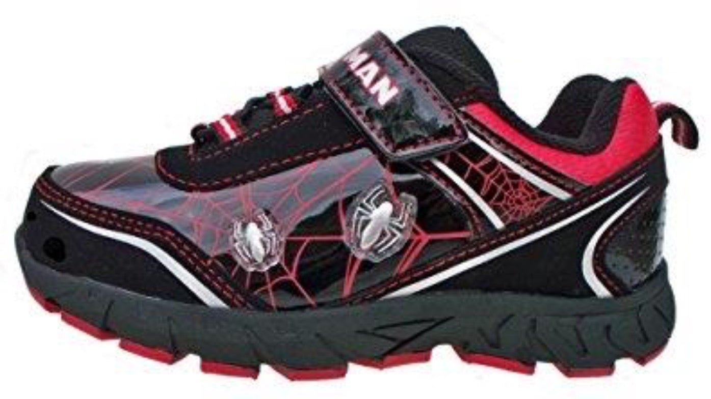 Spiderman Black Spider Web Boys Sneakers | HONEYPIEKIDS 