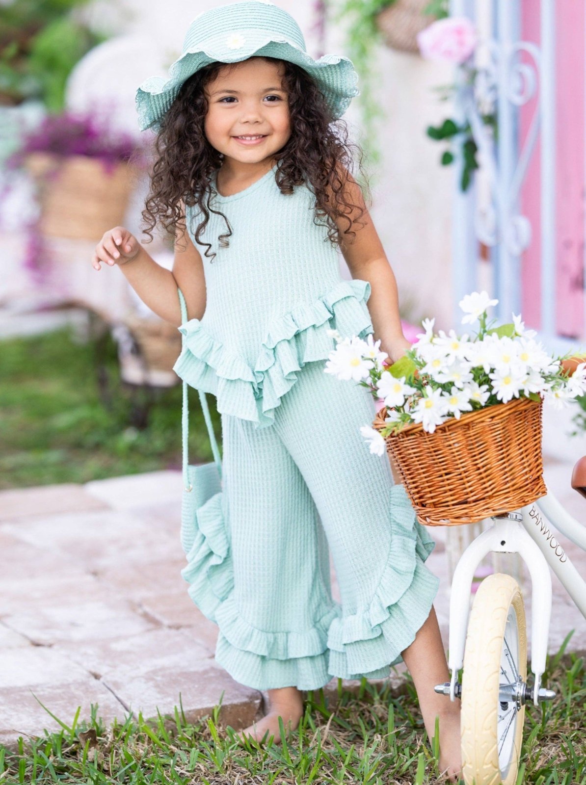 misha＆puff ruffle Pants　3y Misha＆Puff Ruffle Pedal Pusher 3y misha＆puff ruffle Pants 3y