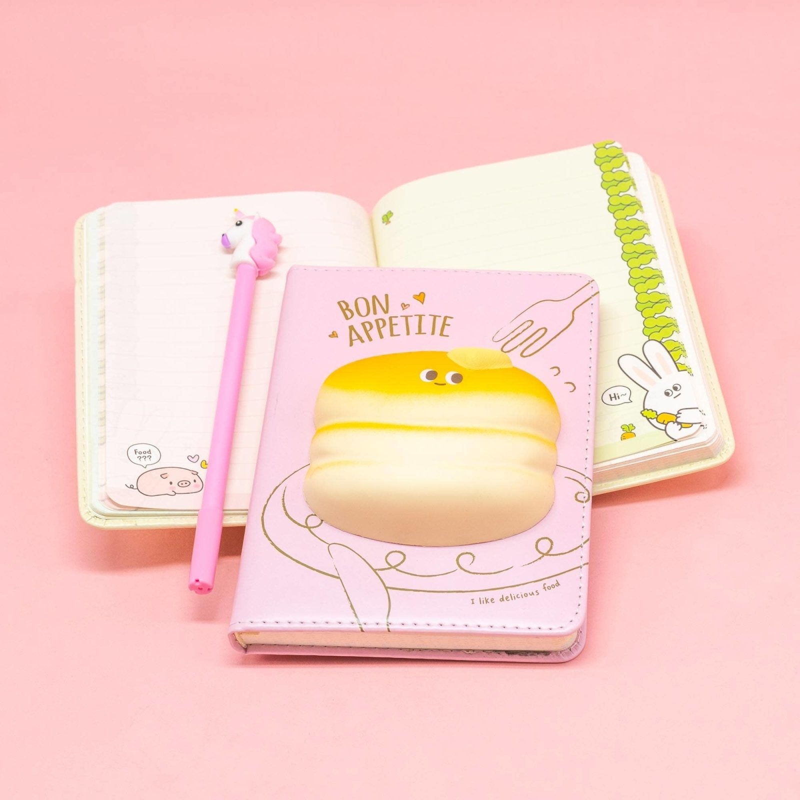 Squishy Pancake Hardcover Writing Notebook | HONEYPIEKIDS 