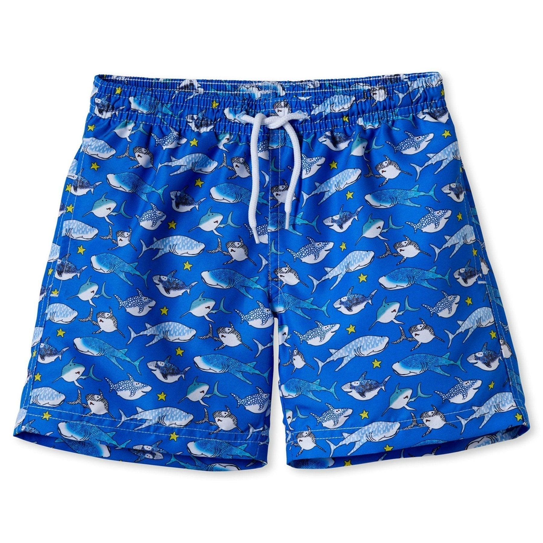 Stella Cove Boys Blue Shark Swim Trunks | HONEYPIEKIDS 