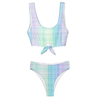 Stella Cove Girls Gingham Tie Front Bikini | HONEYPIEKIDS | Kids Boutique Clothing