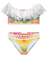 Stella Cove Girls I Love You Forever White Petal Bikini Swimsuit | HONEYPIEKIDS | Kids Boutique 