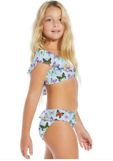 Stella Cove Girls MORE Butterflies Ruffle Bikini Swimsuit | HONEYPIEKIDS | Kids Boutique Clothing