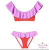 Stella Cove Girls Pink and Strawberry Color Bikini Swimsuit | HONEYPIEKIDS | Kids Boutique Clothing
