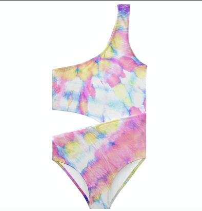 Stella Cove Girls Whirl Side Cut Swimsuit | HONEYPIEKIDS | Kids Swimwear