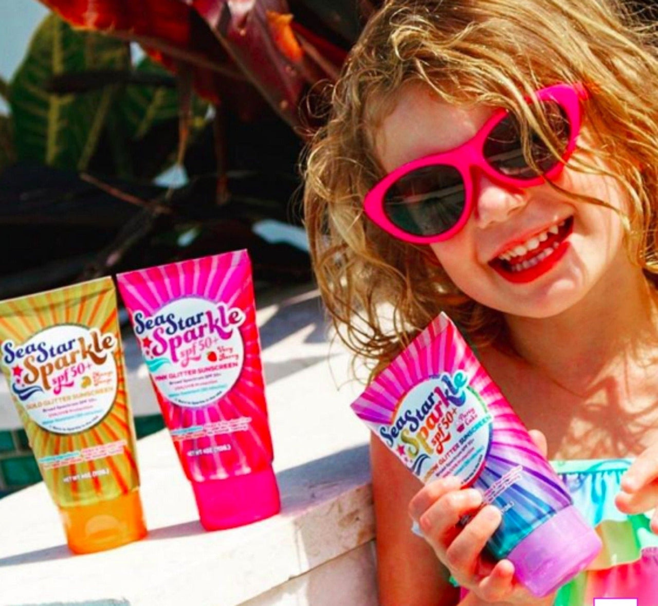 Sunshine & Glitter Sparkle SPF 50+ Glitter Sunscreen | HONEYPIEKIDS 