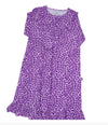 Sweet Bamboo Boho Dress in Leopard Purple Pattern | HONEYPIEKIDS | Kids Boutique Clothing