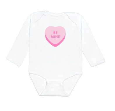 Sweet Wink Baby Girls BE MINE Heart Long Sleeve Onesie Bodysuit | HONEYPIEKIDS |