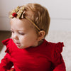 HONEYPIEKIDS | Sweet Wink Baby Gold Glitter Reindeer Antlers Bow Headband